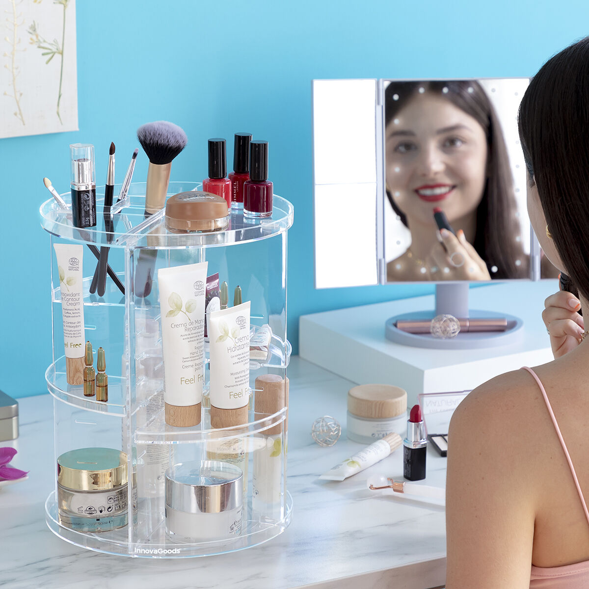 Rotierender Make-up Organizer Rolkup InnovaGoods